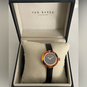 Ted Baker London Women's Tortoise Shell Watch with Black Strap